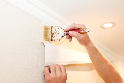 Pose de papier peint à Laqueuille — revêtements muraux et toiles de verre